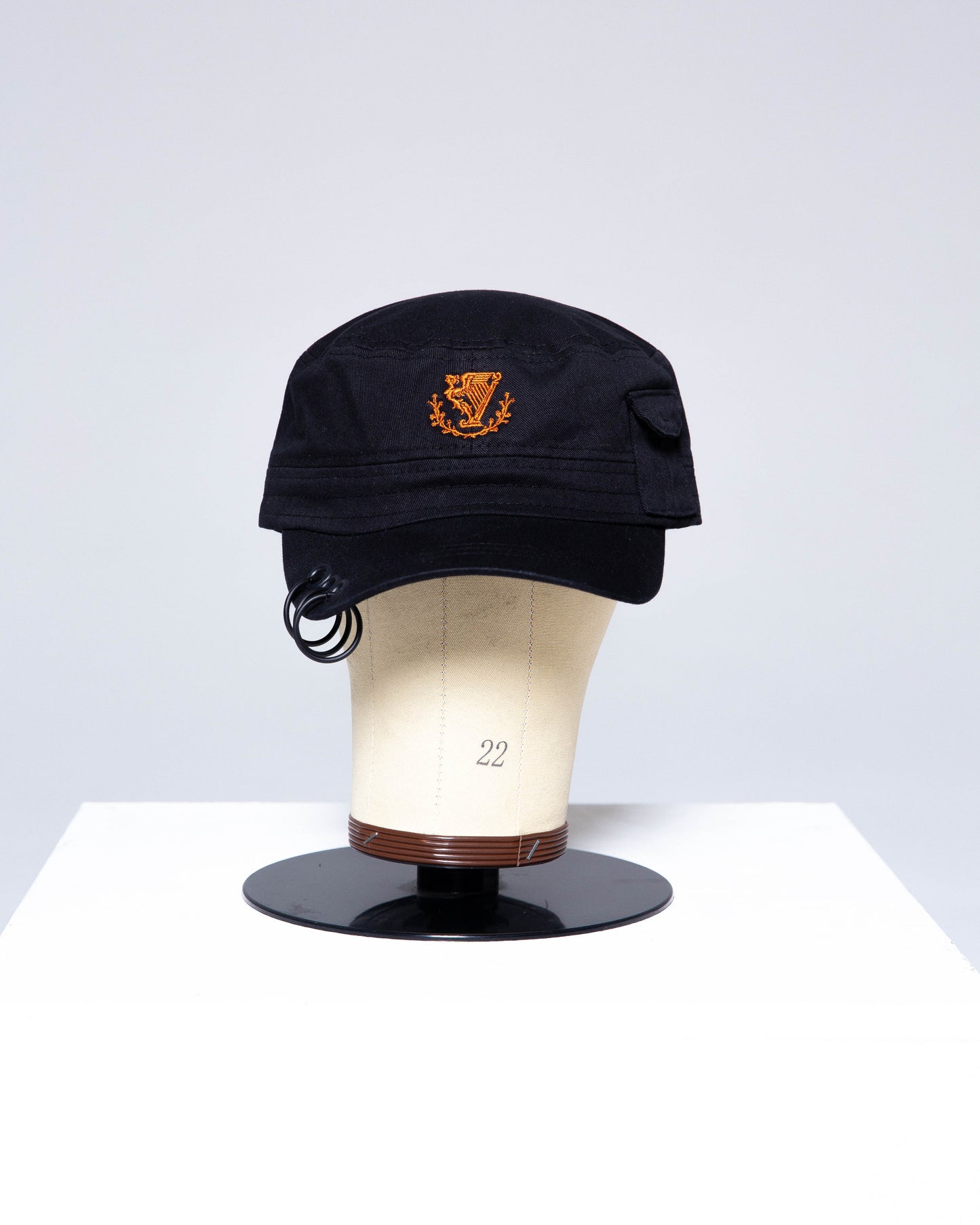 PIERCED CADET HAT (BLACK)