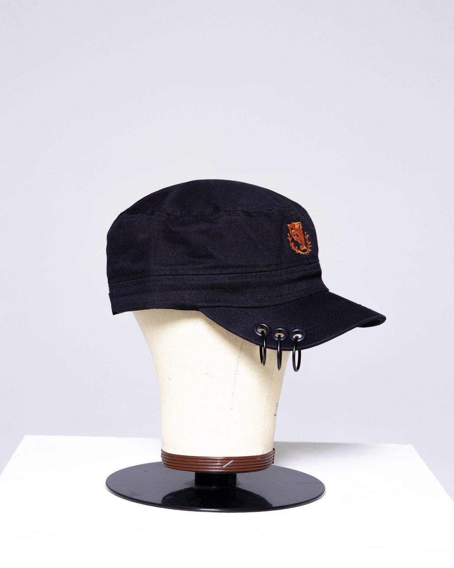 PIERCED CADET HAT (BLACK)